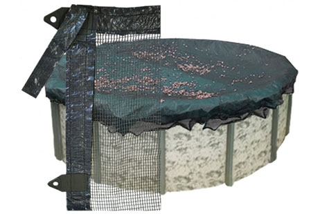 PoolTux Above-ground Pool Leaf Guards Winter Cover | 15' X 30' Oval | LN1833A