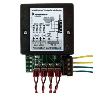 Pentair Intellicom II Interface Adapter | Allows Non-Pentair Control Systems to control Intelliflo & IntelliPro Pumps | 521109