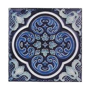 National Pool Tile Casablanca 6x6 Deco Series | Cobalt Ocean | CAS320