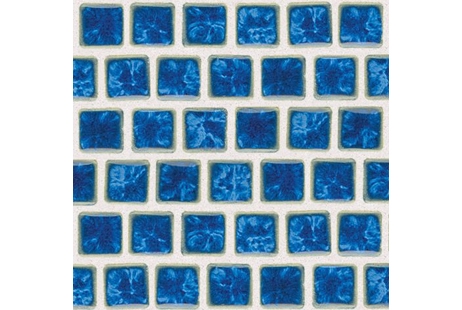 National Pool Tile Mini Koyn 1 1/8" x1 1/8" Series Pool Tile | Lake Blue | MK1344