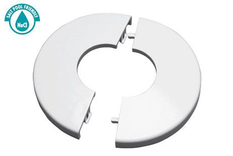 SR Smith 5 3/16" Snap-Tite Plastic Escutcheon | 1.90" OD Pearl White | EP-200-PW