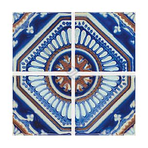 National Pool Tile Iberia Series Pool Tile | Royal Blue Print | Cadiz