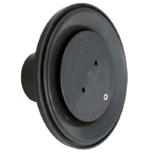 AquaStar 4" Adjustable Floor Return Fitting with Water Stop Black | 4DIV102