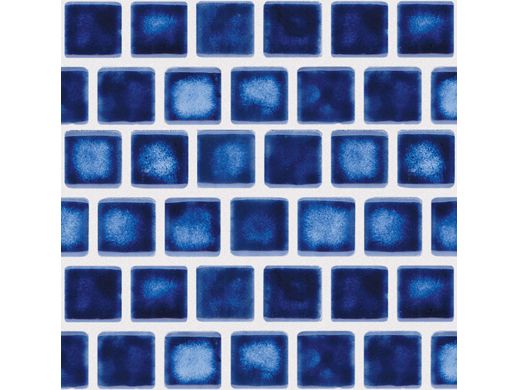 National Pool Tile Mini Koyn 1 1/8" x1 1/8" Series Pool Tile | Marbleized Royal Blue | MK105