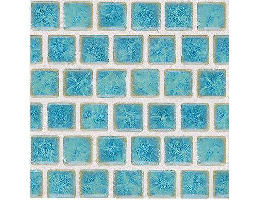 National Pool Tile Mini Koyn 1 1/8" x1 1/8" Series Pool Tile | Olive Blue | MK1331