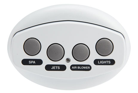 Pentair iS4 Four-Function Spa-side Remote | White 100 FT. Cable | 521885