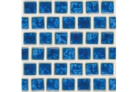 National Pool Tile Mini Koyn 1 1/8" x1 1/8" Series Pool Tile | Lake Blue | MK1344