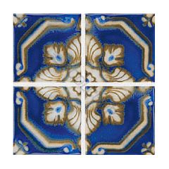 National Pool Tile Iberia Series Pool Tile | Royal Blue Print | La-Mancha