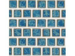 National Pool Tile Mini Koyn 1 1/8" x1 1/8" Series Pool Tile | Pacific Blue | MK1341