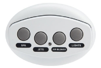 Pentair iS4 Four-Function Spa-side Remote | White 100 FT. Cable | 521885