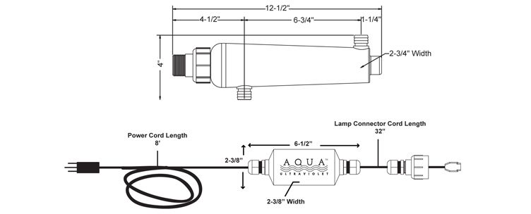 Aqua Ultraviolet Advantage 2000+ | 15 Watt | A00267 Parts Schematic