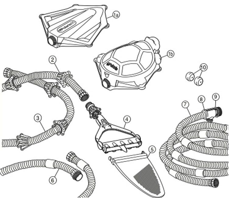 Polaris 65 Aboveground Pressure Side Pool Cleaner | Includes Hoses | 6-130-00 Parts Schematic