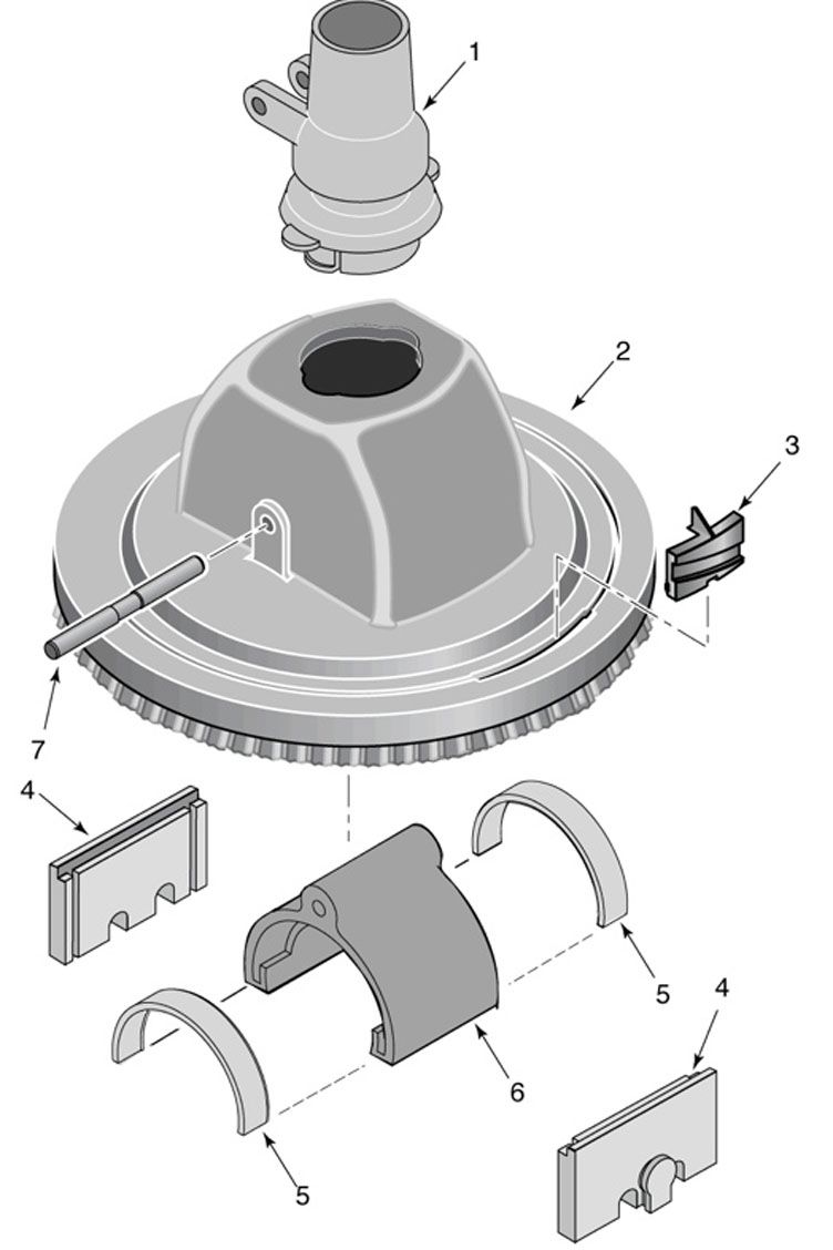 Pentair Kreepy Krauly 'Lil Shark Aboveground Suction Pool Cleaner | 360100 Parts Schematic