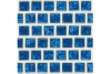 National Pool Tile Mini Koyn 1 1/8" x1 1/8" Series Pool Tile | Lake Blue | MK1344