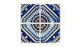 National Pool Tile Iberia Series Pool Tile | Royal Blue Print | Cadiz