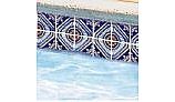 National Pool Tile Iberia Series Pool Tile | Royal Blue Print | Cadiz