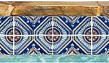 National Pool Tile Iberia Series Pool Tile | Royal Blue Print | Cadiz