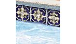 National Pool Tile Iberia Series Pool Tile | Royal Blue Print | La-Mancha