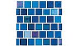 National Pool Tile Jules 1x1 Glass Series Pool Tile | Bright Cobalt Blue Blend | 9575-5AT