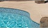 National Pool Tile Jules 1x1 Glass Series Pool Tile | Rustic Blue Blend |