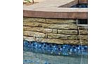 National Pool Tile Jules 1x1 Glass Series Pool Tile | Rustic Blue Blend |