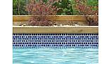 National Pool Tile Mini Koyn 1 1/8" x1 1/8" Series Pool Tile | Marbleized Royal Blue | MK105