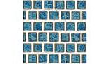 National Pool Tile Mini Koyn 1 1/8" x1 1/8" Series Pool Tile | Pacific Blue | MK1341