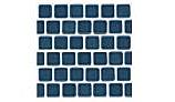 National Pool Tile Mini Koyn 1 1/8" x1 1/8" Series Pool Tile | Caribbean Blue | MK255