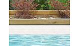 National Pool Tile Mini Koyn 1 1/8" x1 1/8" Series Pool Tile | Raised White | MK400